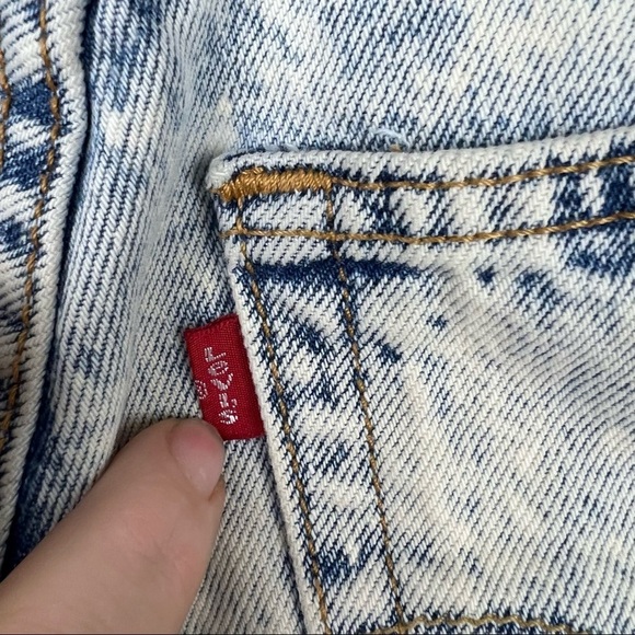 LEVI’S Vintage Acid Washed 501XX Cut-off Shorts, Distressed, Vintage Size 28 - Picture 7 of 7